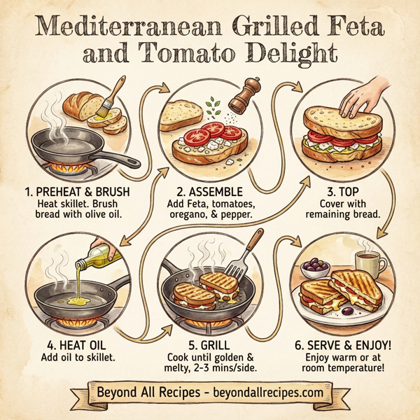 Mediterranean Grilled Feta and Tomato Delight instructions
