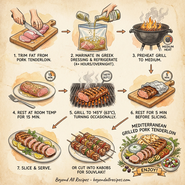 Mediterranean Grilled Pork Tenderloin instructions