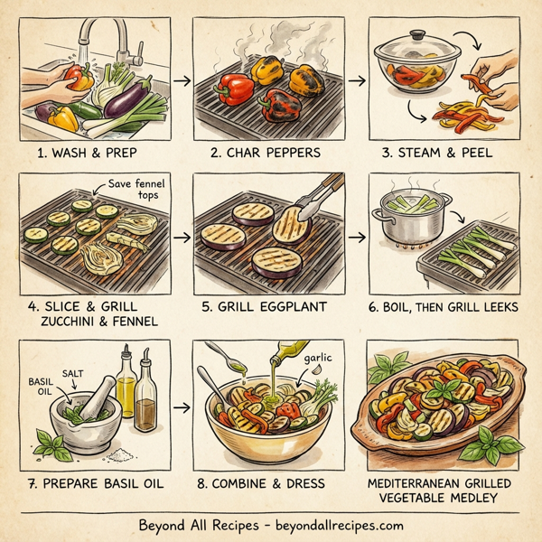 Mediterranean Grilled Vegetable Medley instructions