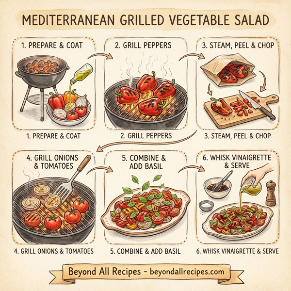 Mediterranean Grilled Vegetable Salad instructions