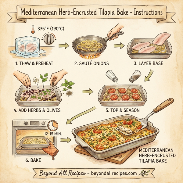 Mediterranean Herb-Encrusted Tilapia Bake instructions