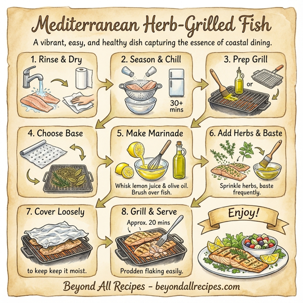 Mediterranean Herb-Grilled Fish instructions