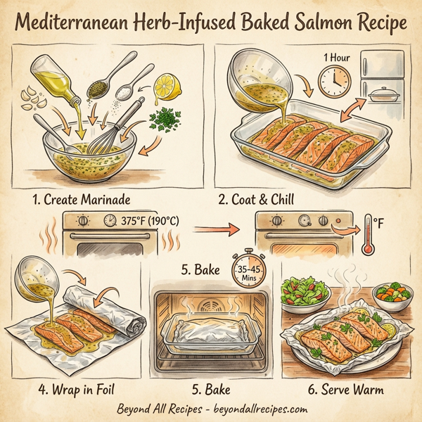 Mediterranean Herb-Infused Baked Salmon instructions