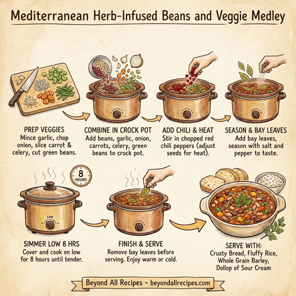 Mediterranean Herb-Infused Beans and Veggie Medley instructions