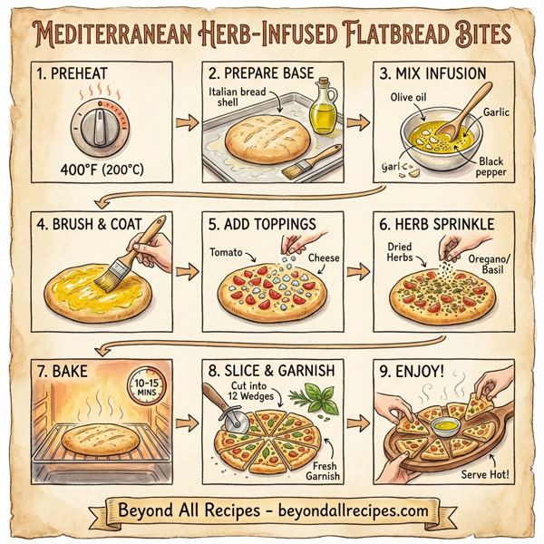Mediterranean Herb-Infused Flatbread Bites instructions