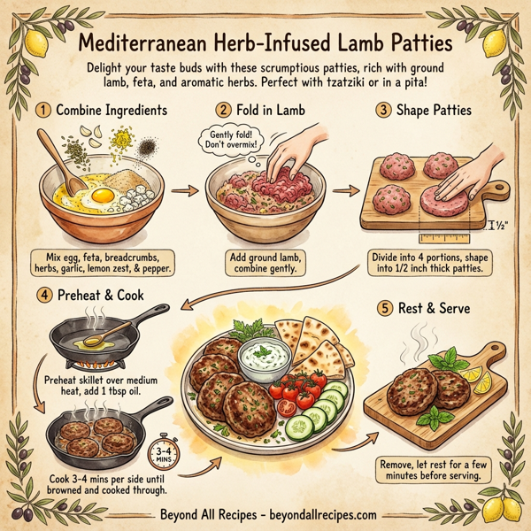 Mediterranean Herb-Infused Lamb Patties instructions