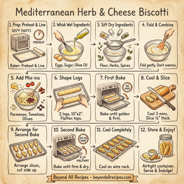 Mediterranean Herb & Cheese Biscotti instructions