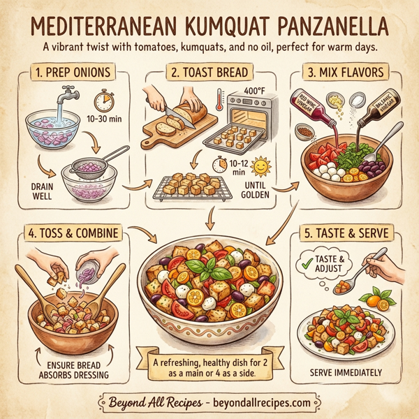 Mediterranean Kumquat Panzanella instructions