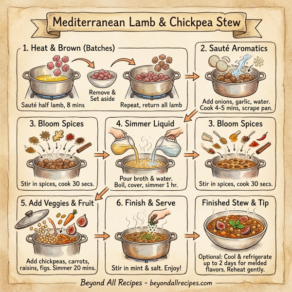 Mediterranean Lamb & Chickpea Stew with Sweet Figs instructions