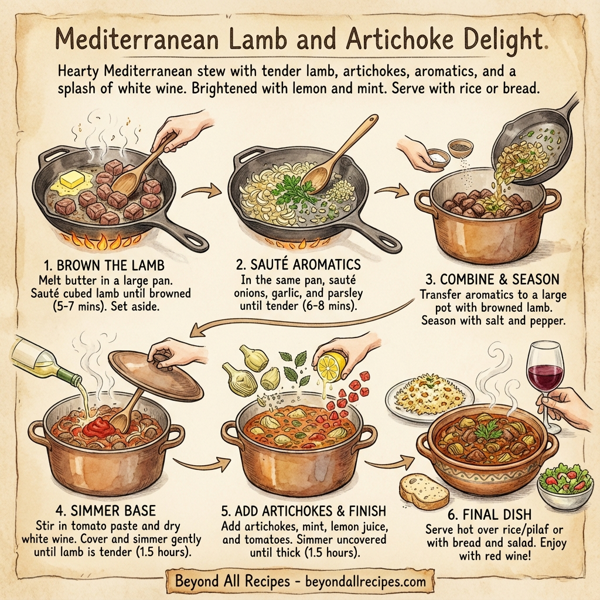 Mediterranean Lamb and Artichoke Delight instructions
