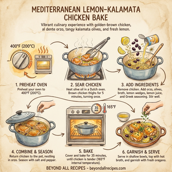 Mediterranean Lemon-Kalamata Chicken Bake instructions