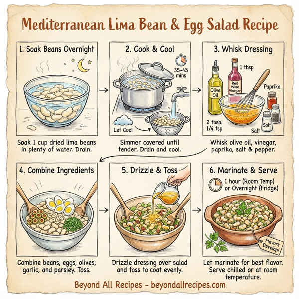 Mediterranean Lima Bean & Egg Salad instructions