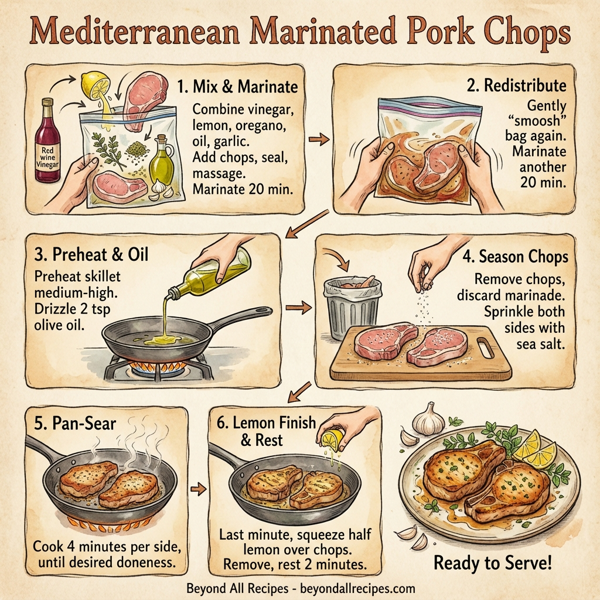 Mediterranean Marinated Pork Chops instructions