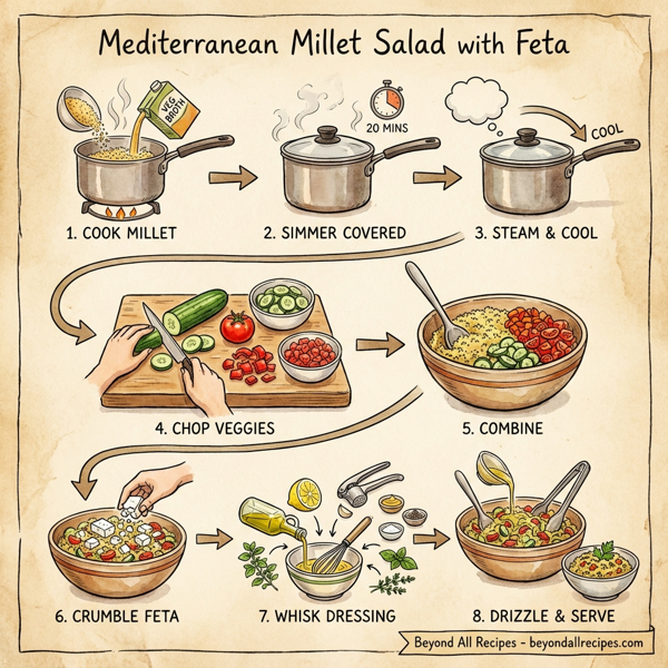 Mediterranean Millet Salad with Feta instructions