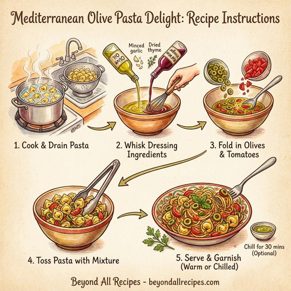 Mediterranean Olive Pasta Delight instructions