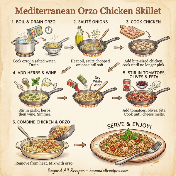 Mediterranean Orzo Chicken Skillet instructions