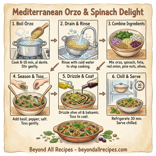 Mediterranean Orzo & Spinach Delight instructions