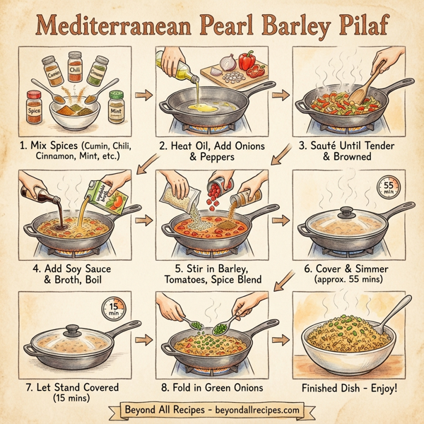 Mediterranean Pearl Barley Pilaf instructions