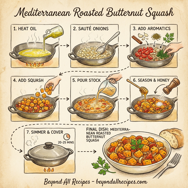Mediterranean Roasted Butternut Squash instructions