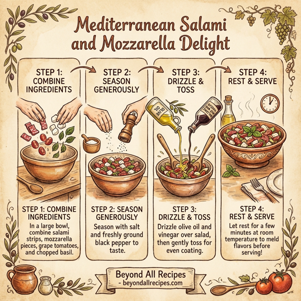Mediterranean Salami and Mozzarella Delight instructions