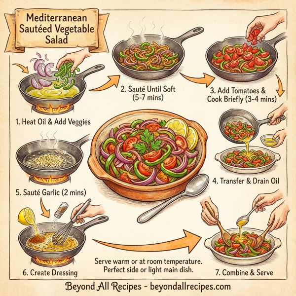 Mediterranean Sautéed Vegetable Salad instructions