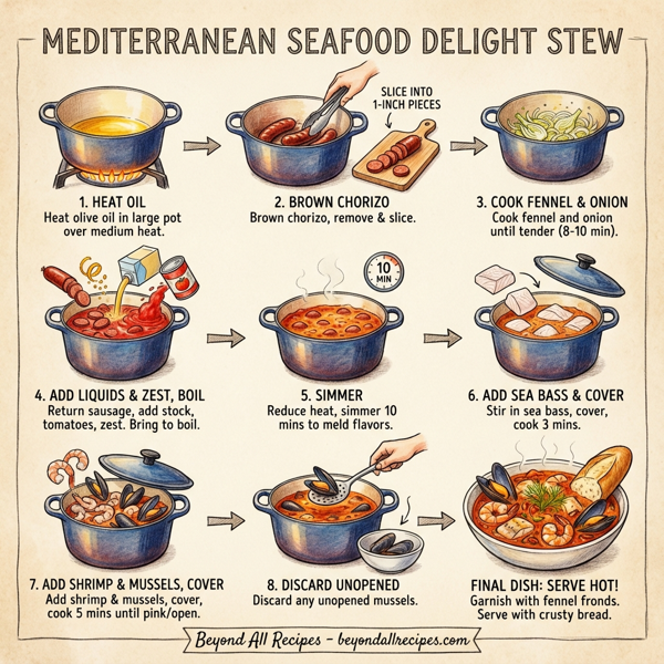 Mediterranean Seafood Delight Stew instructions