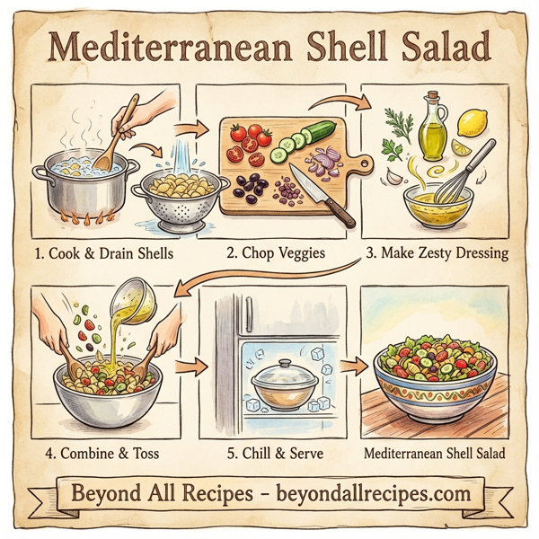 Mediterranean Shell Salad instructions