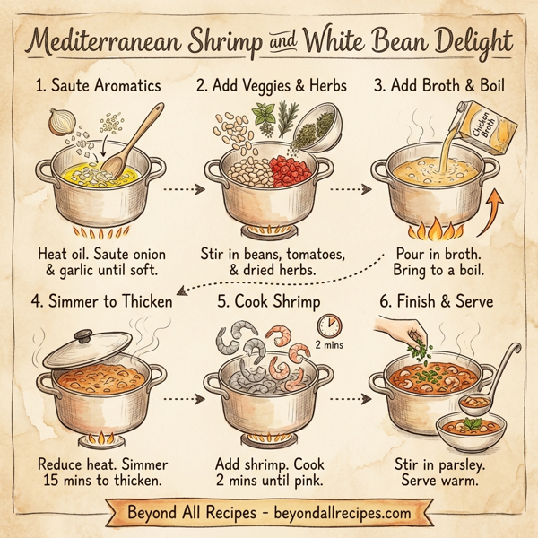 Mediterranean Shrimp and White Bean Delight instructions