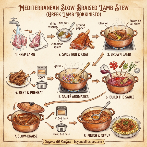 Mediterranean Slow-Braised Lamb Stew instructions