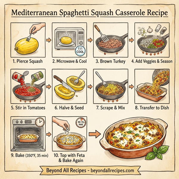Mediterranean Spaghetti Squash Casserole instructions