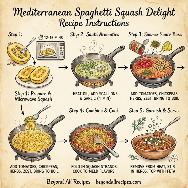 Mediterranean Spaghetti Squash Delight instructions