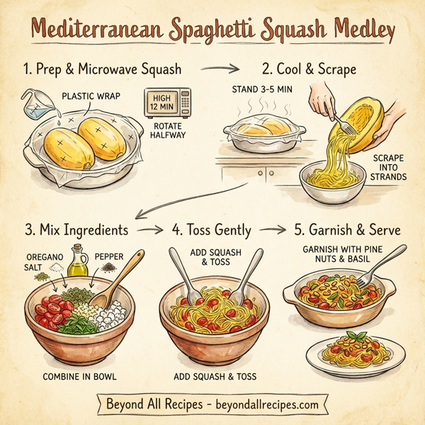 Mediterranean Spaghetti Squash Medley instructions