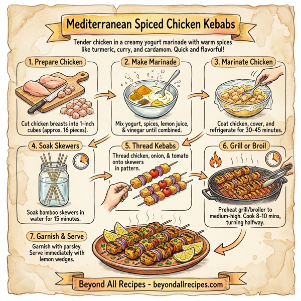 Mediterranean Spiced Chicken Kebabs instructions