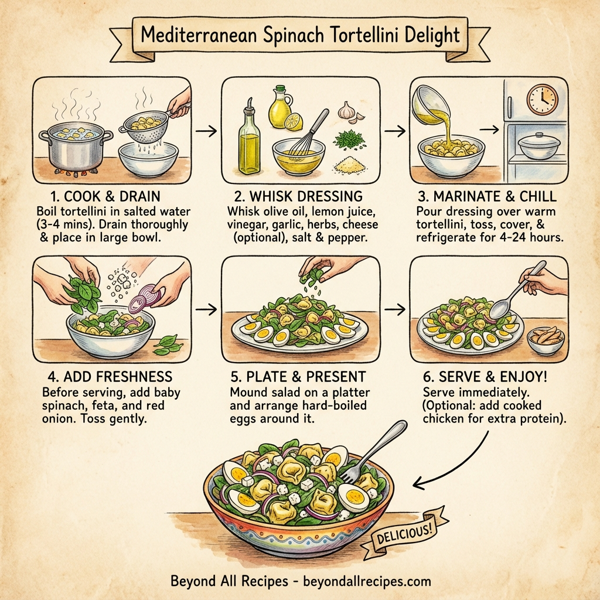 Mediterranean Spinach Tortellini Delight instructions