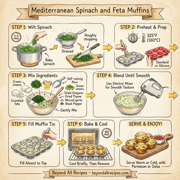 Mediterranean Spinach and Feta Muffins instructions