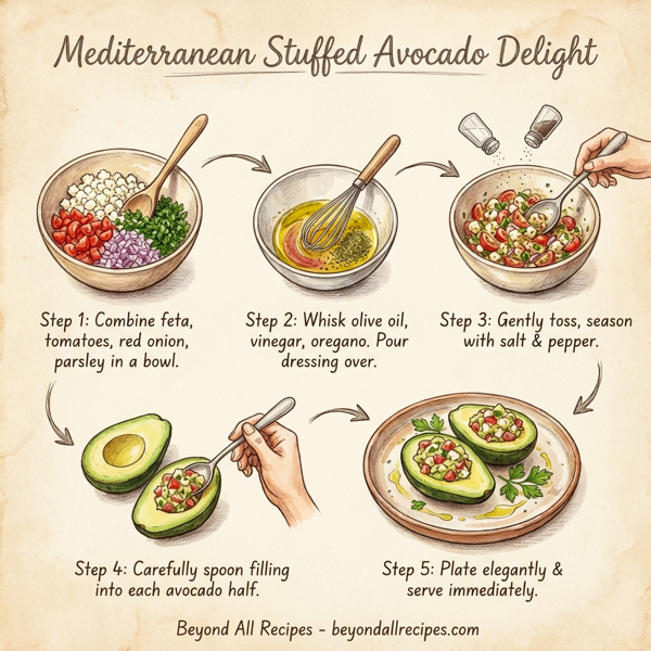 Mediterranean Stuffed Avocado Delight instructions
