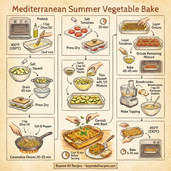 Mediterranean Summer Vegetable Bake instructions