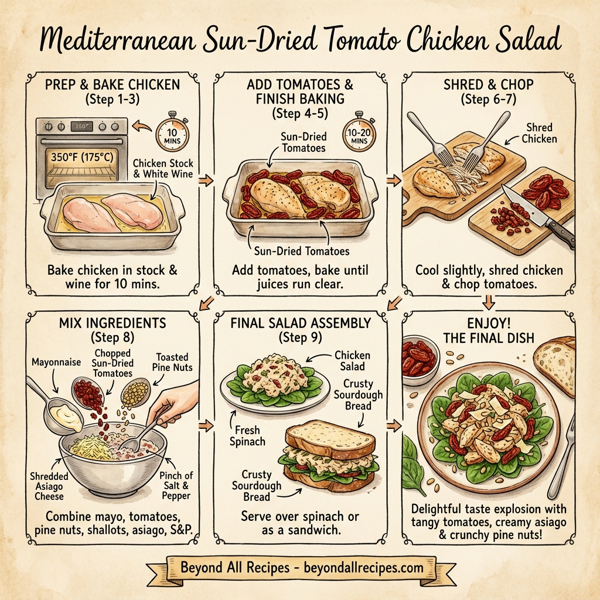 Mediterranean Sun-Dried Tomato Chicken Salad instructions