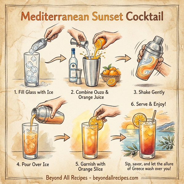 Mediterranean Sunset Cocktail instructions