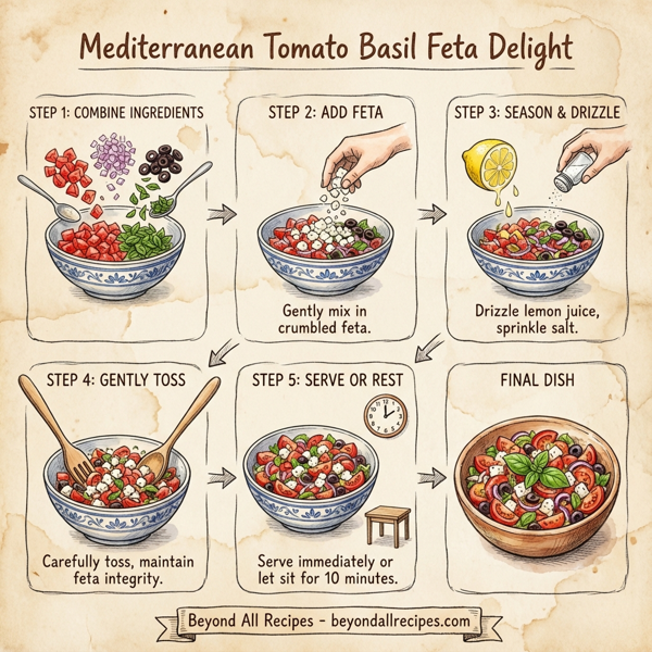 Mediterranean Tomato Basil Feta Delight instructions