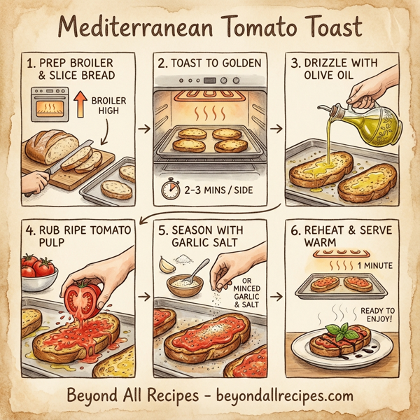 Mediterranean Tomato Toast instructions