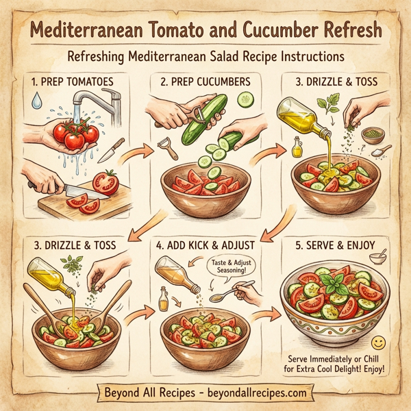 Mediterranean Tomato and Cucumber Refresh instructions