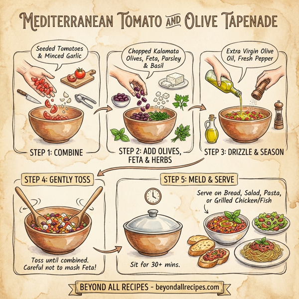 Mediterranean Tomato and Olive Tapenade instructions
