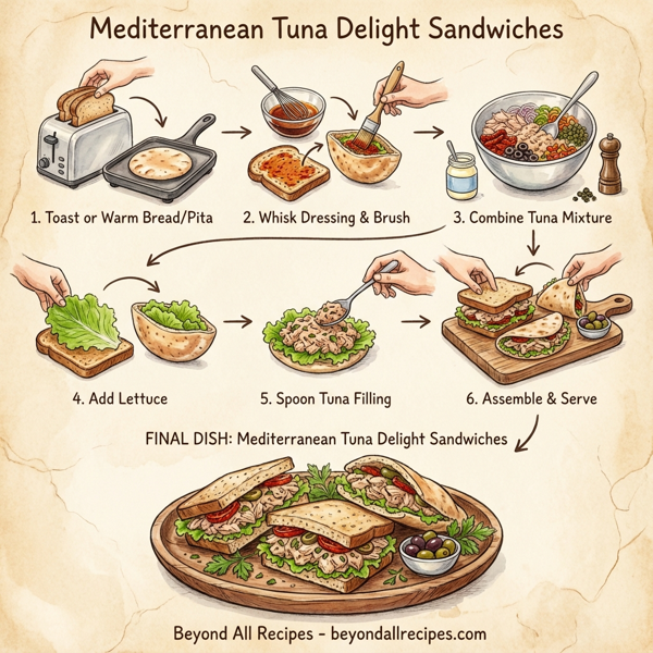 Mediterranean Tuna Delight Sandwiches instructions