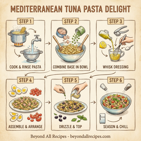 Mediterranean Tuna Pasta Delight instructions