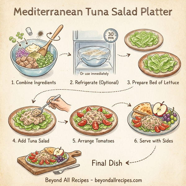 Mediterranean Tuna Salad Platter instructions