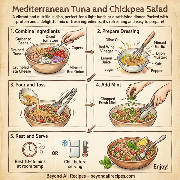 Mediterranean Tuna and Chickpea Salad instructions