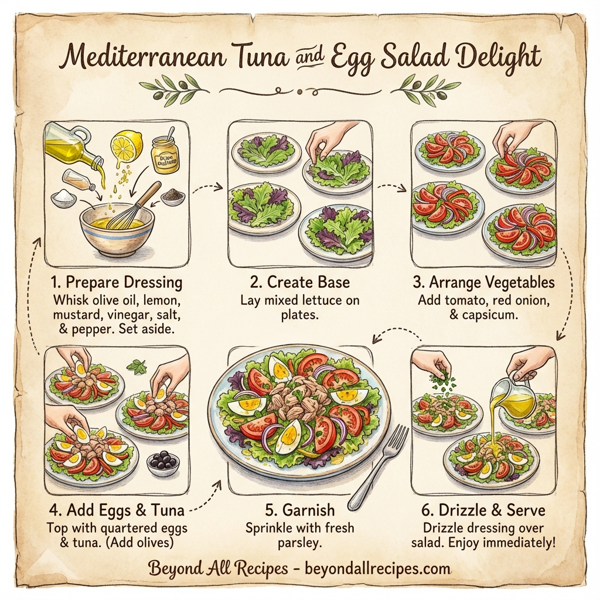 Mediterranean Tuna and Egg Salad Delight instructions