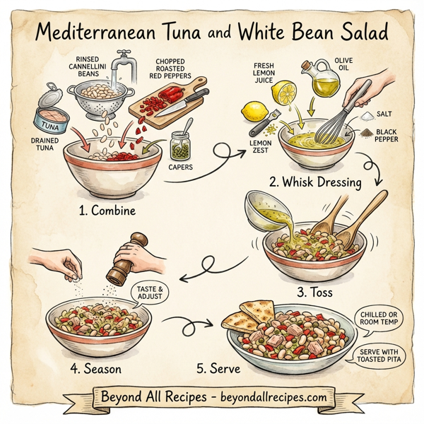Mediterranean Tuna and White Bean Salad instructions