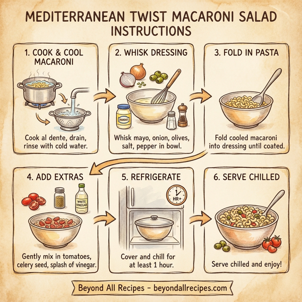 Mediterranean Twist Macaroni Salad instructions